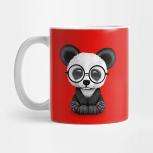 Cute Panda Bear Cub with Eye Glasses Mug